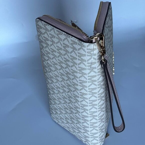 Michael Kors Jet Set Travel Continental Long Wallet Wristlet powdered blush - Picture 11 of 12